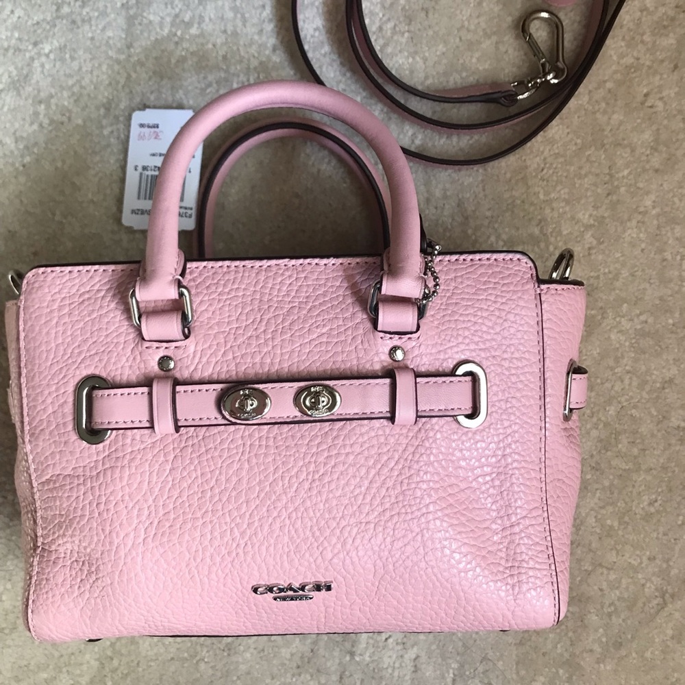 COACH satchel BLUSH / NEW